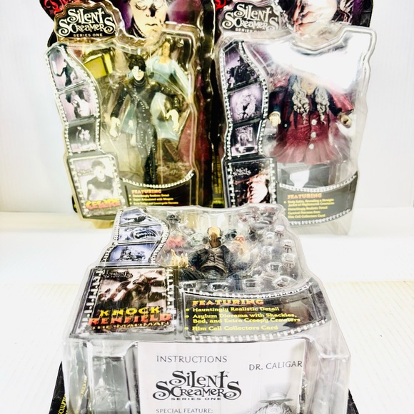 SILENT SCREAMERSSeries 1Complete Set Of 3 Figures 2000 Aztech NIB